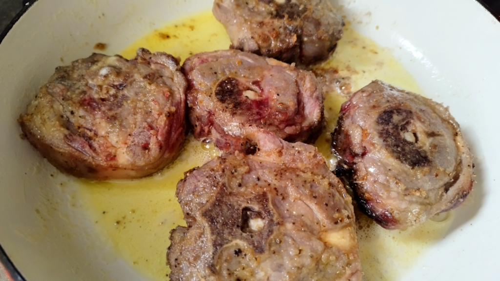 La viande est bien colorée