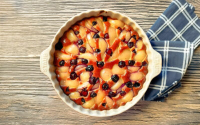 Gâteau aux poires et myrtilles de Mary Berry