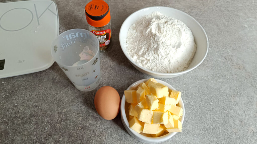 Les ingrédients de la pâte brisée