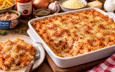 Gratin de pâte au thon