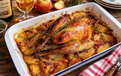 Pintade rôtie au cidre