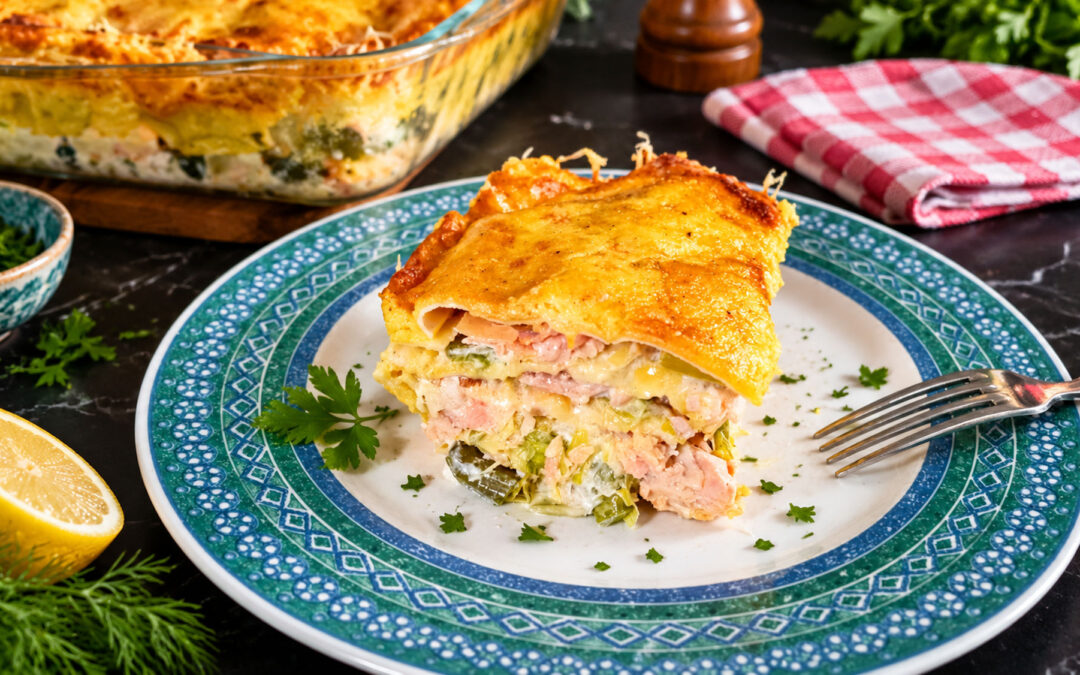Lasagnes aux deux saumons gourmandes